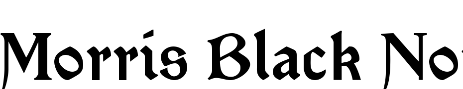 Morris Black Normal Yazı tipi ücretsiz indir